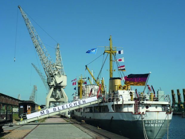 Die MS Bleichen ist das Museumsschiff der Ausstellung(Foto: Stiftung Hamburg Maritim, Hafenmuseum Hamburg)