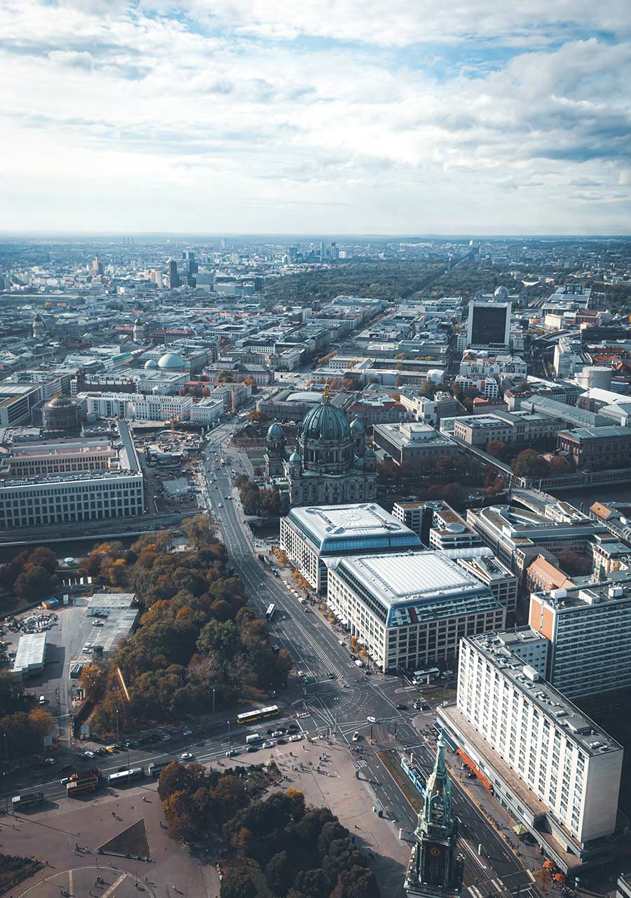 Blick Fernsehturm Berlin