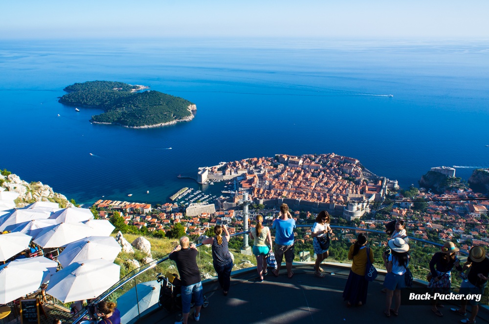 Der beste Blick über Dubrovnik kann vom Hausberg Srd ausgekostet werden...