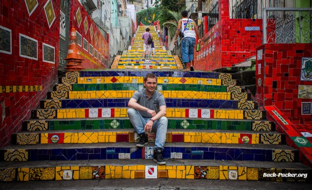 Escadaria de Selaron in Lapa - dieses Foto zeigt das man in Rio war ;)