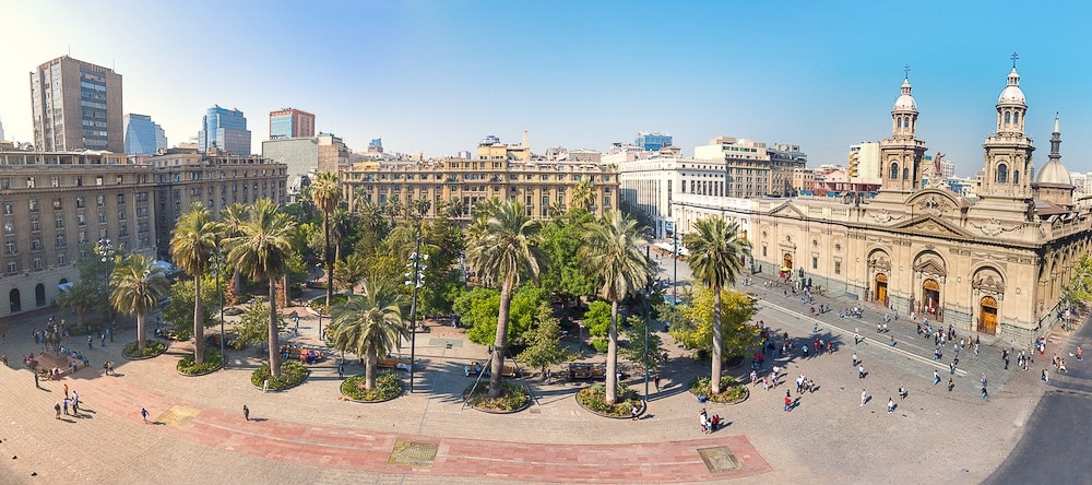 Plaza de Armas in Santiago Panorama