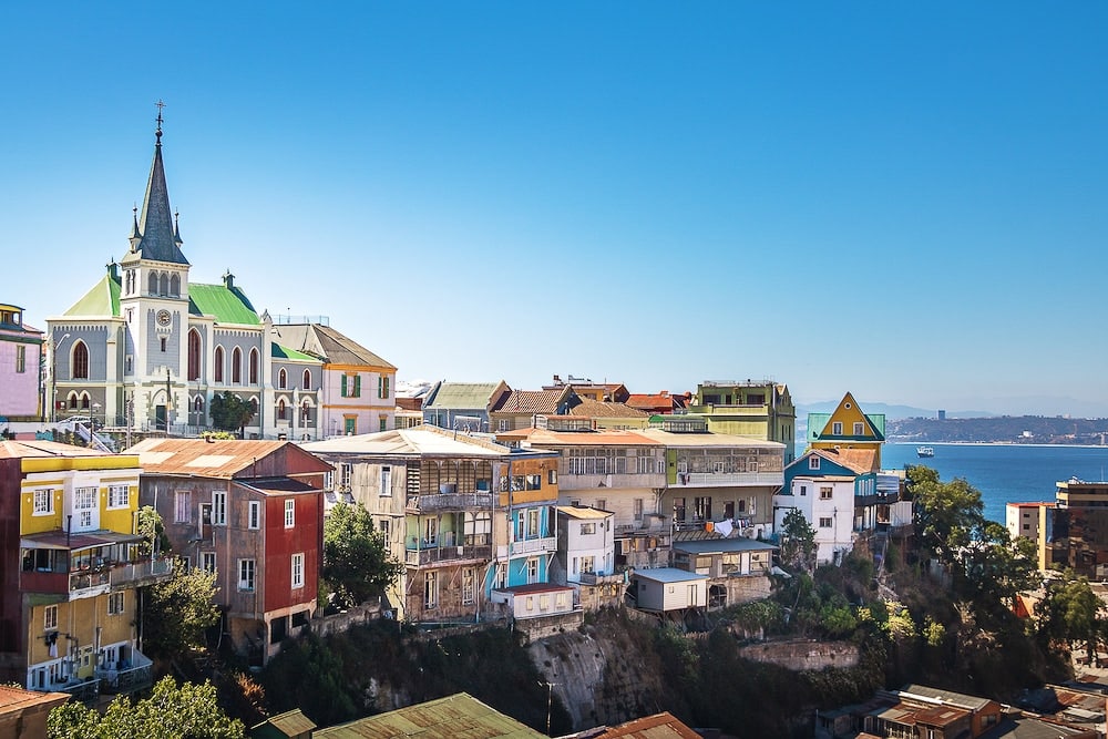Bunte Häuser von Valparaiso