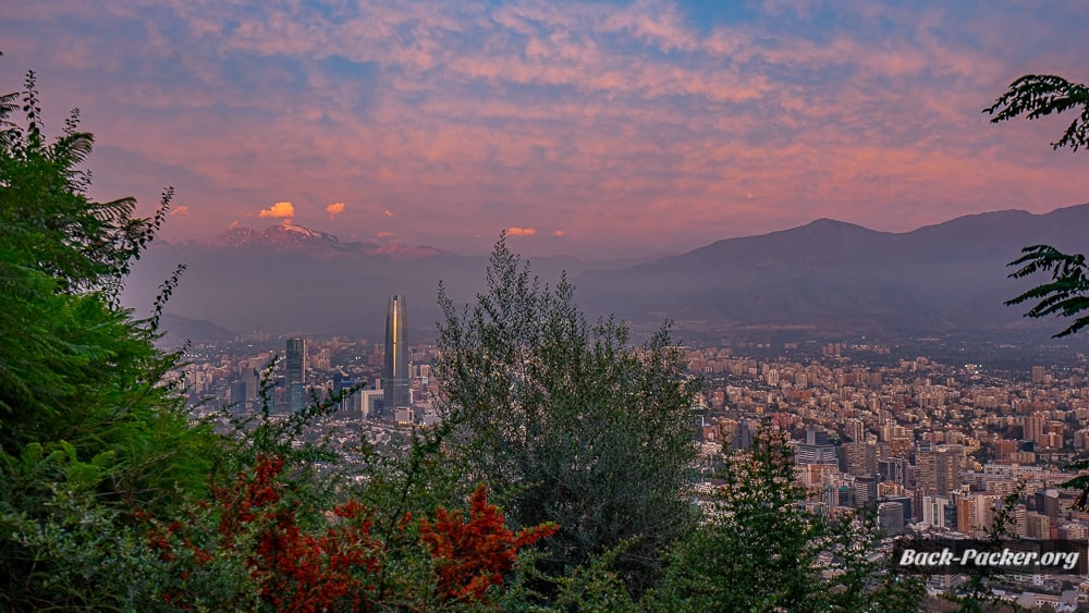 Sonnenuntergang Santiago
