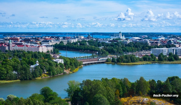 Ausblick vom Olympiaturm über Helsinki