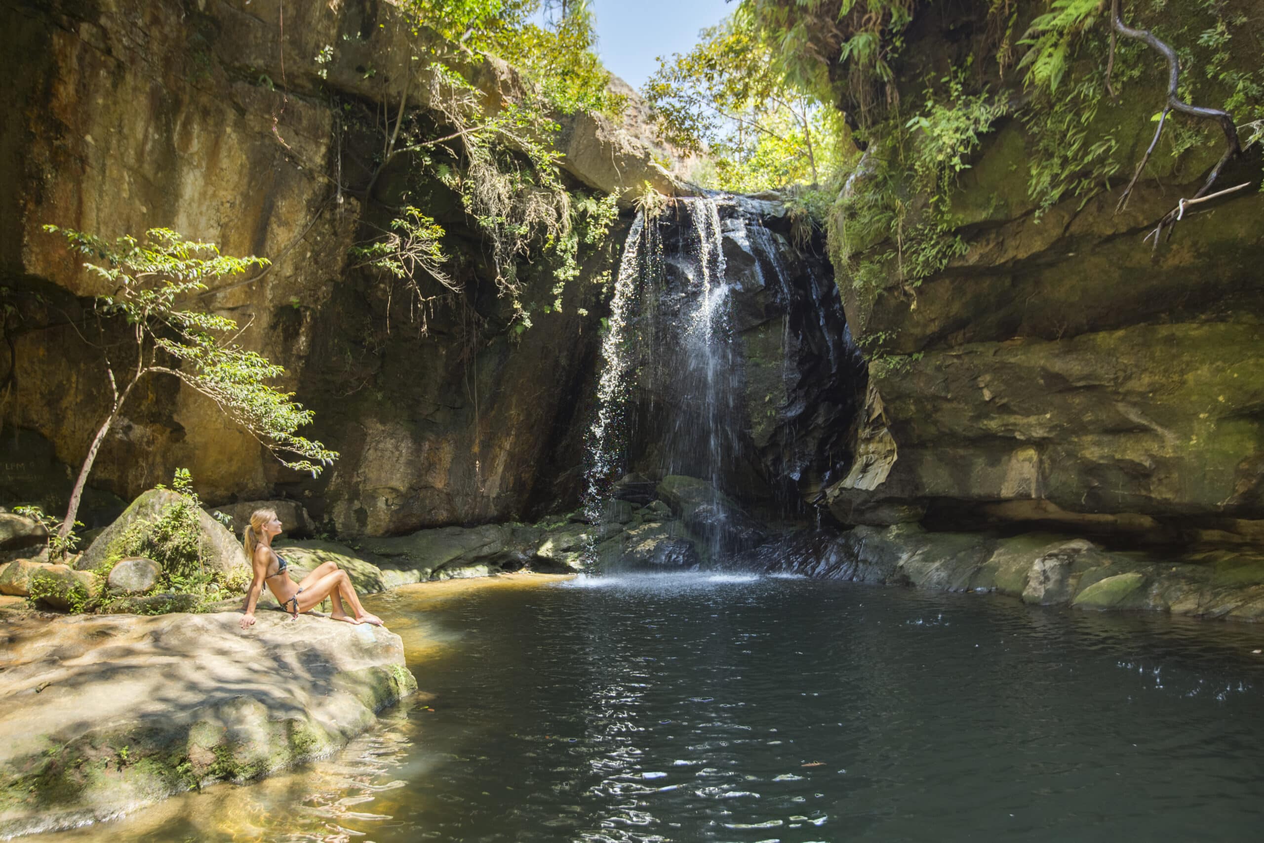 Wasserfall:natürliche Pools im Isalo Nationalpark