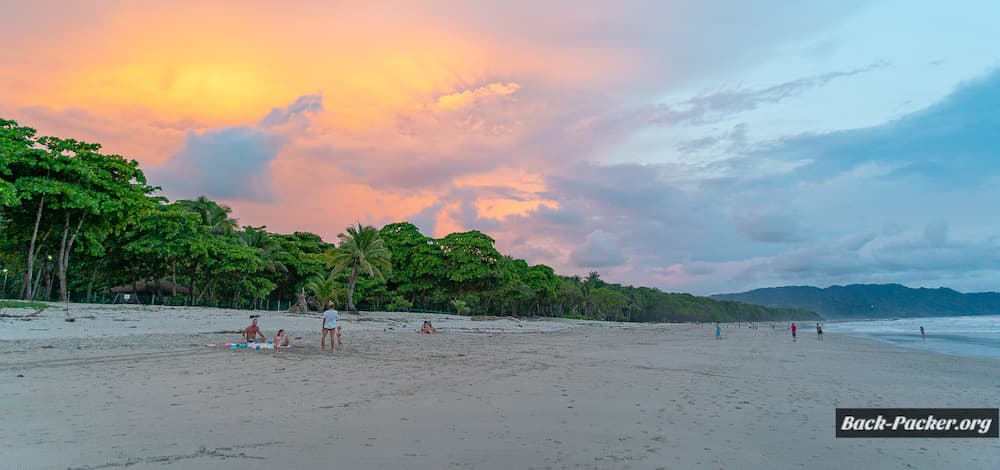 Santa Teresa Beach on the Pacific Coast of Costa Rica