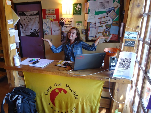 Natalie from the Hostel Casa del Pueblo in Esquel gave me great tips of what to discover during my time in Esquel, Argentina