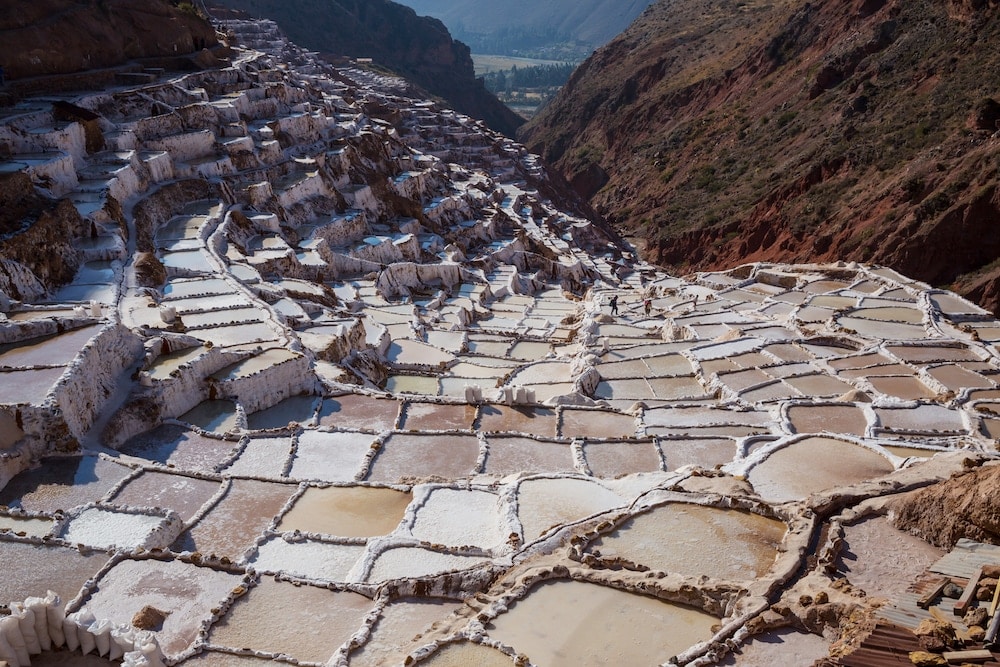Salineras von Maras - eine der Cusco Sehenswürdigkeiten unweit der Stadt