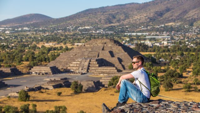 Teotihuacan Pyramide am Rande von Mexiko-Stadt