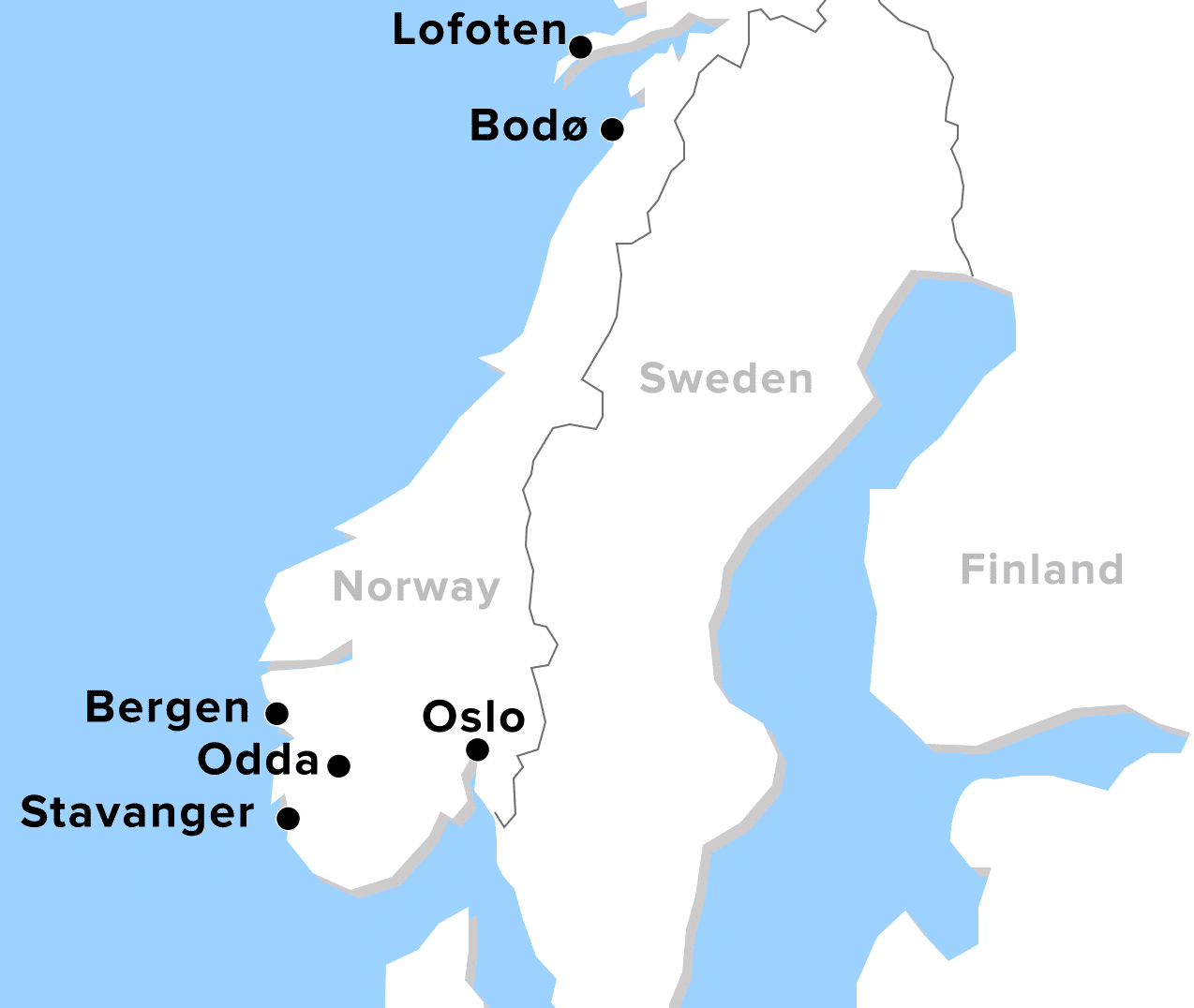 norwegen route